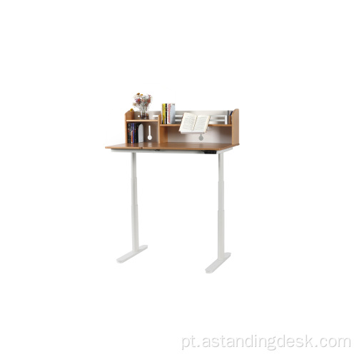 Mesa ergonômica de gavetas de prateleira de madeira de madeira